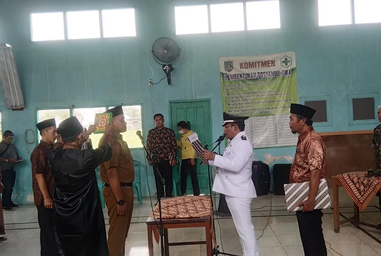 Ach Rony Fatawi, Lantik dan Ambil Sumpah Janji Kasi Kesra Desa Sudimoro