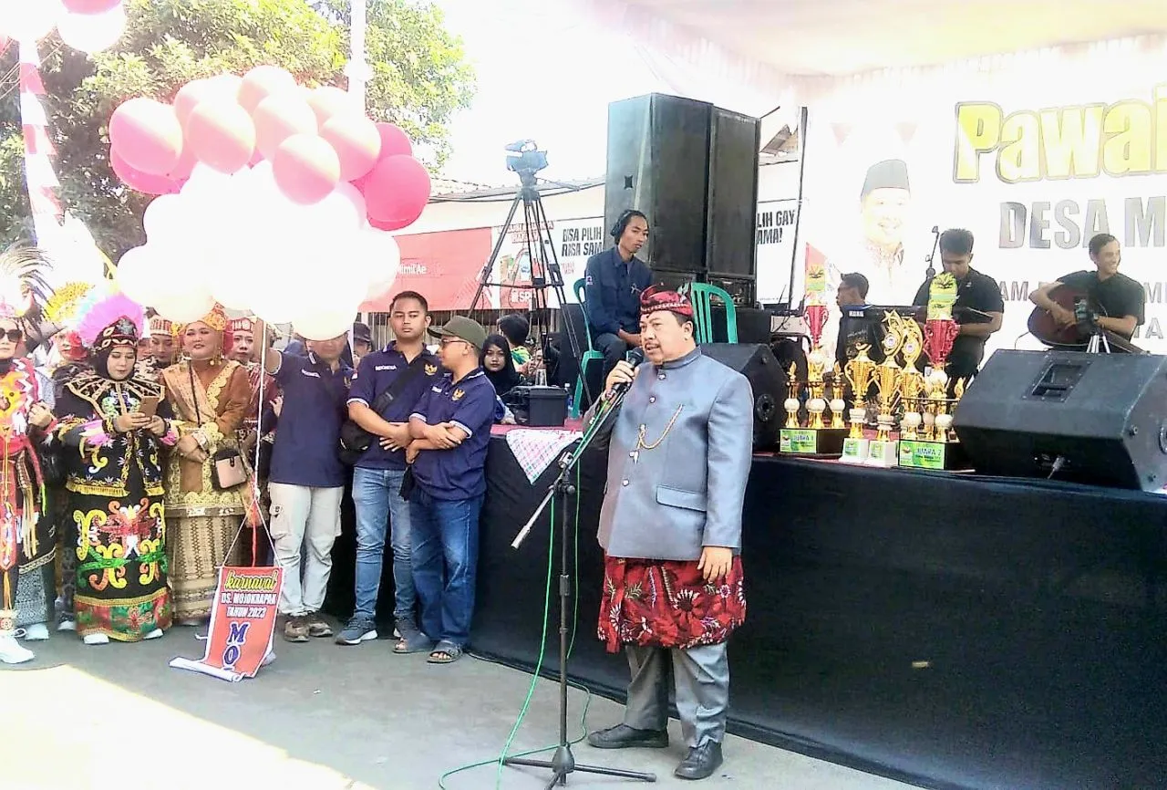 6678 Orang Peserta Pawai Budaya, Dilepas Bupati dan Kades Mojokrapak
