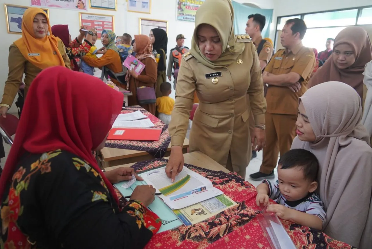 Bupati Mojokerto Edukasi Penurunan Stunting, Sasar Ibu Hamil dan Menyusui Desa Canggu