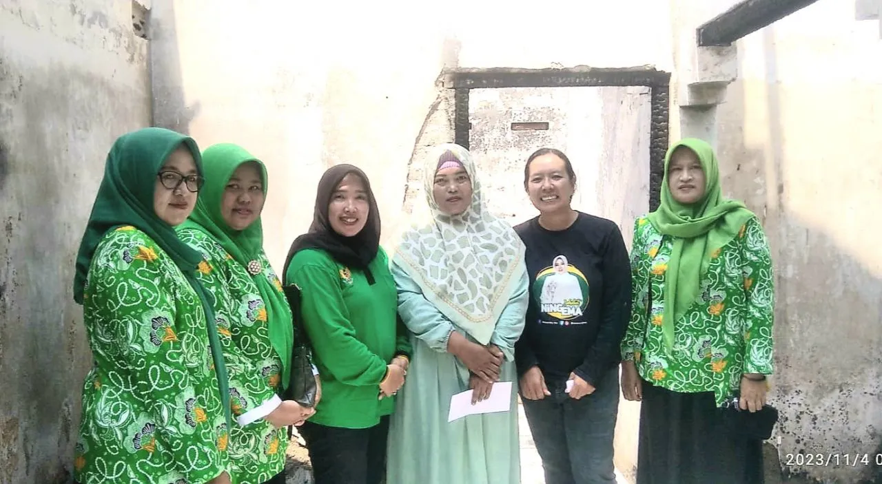 Concern Korban Kebakaran Rumah, Ifa Ajak WPP Jombang Jenguk Korban
