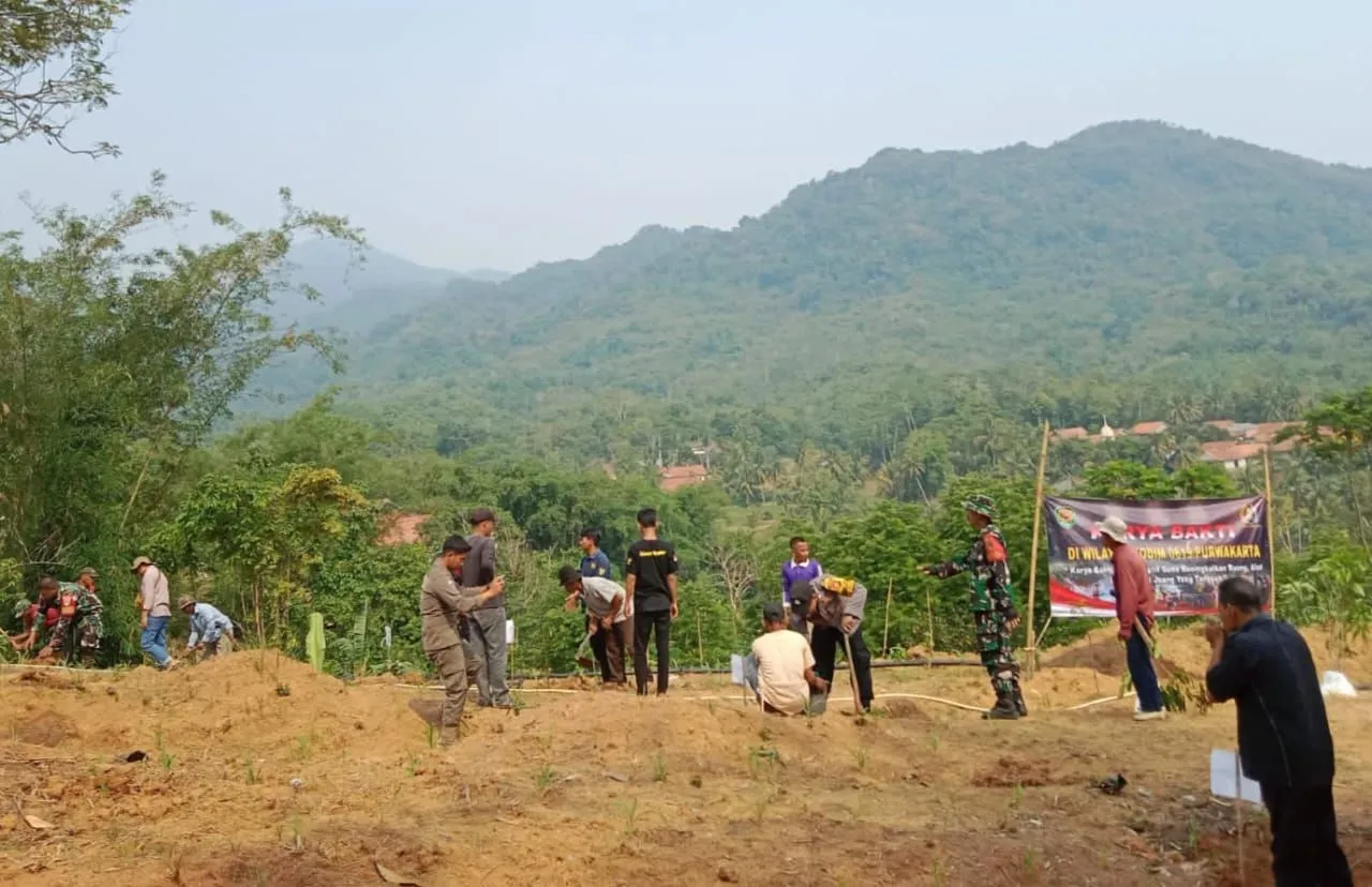 Koramil 1905/JTL Gelar Penanaman Pohon Buah di Hari Juang TNI AD ke 78