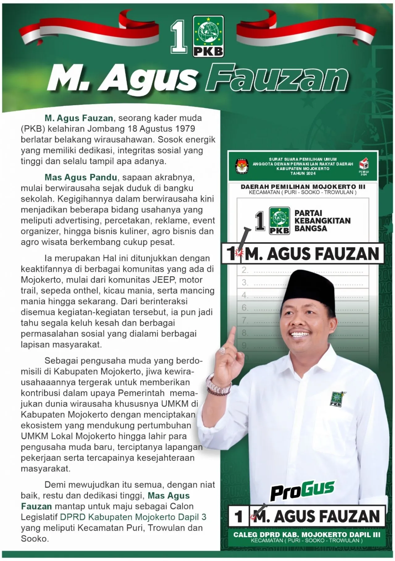 M Agus Fauzan Ajak Ibu Ibu Kecamatan Sooko Mempunyai Usaha Mandiri Tanpa Modal