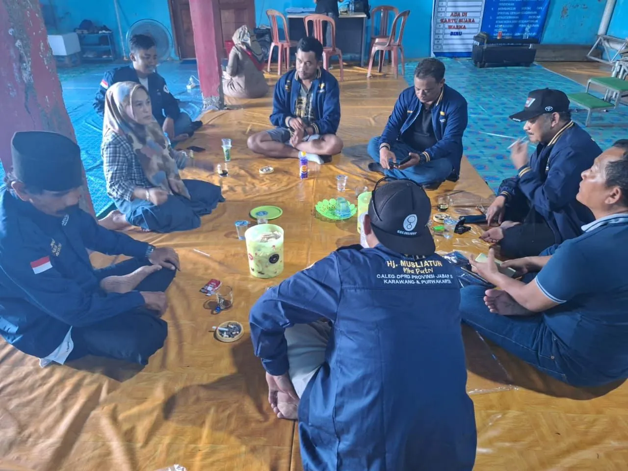 Caleg Partai Garuda Silahturahmi ke Pimpinan Padepokan Al Barokah Walahar