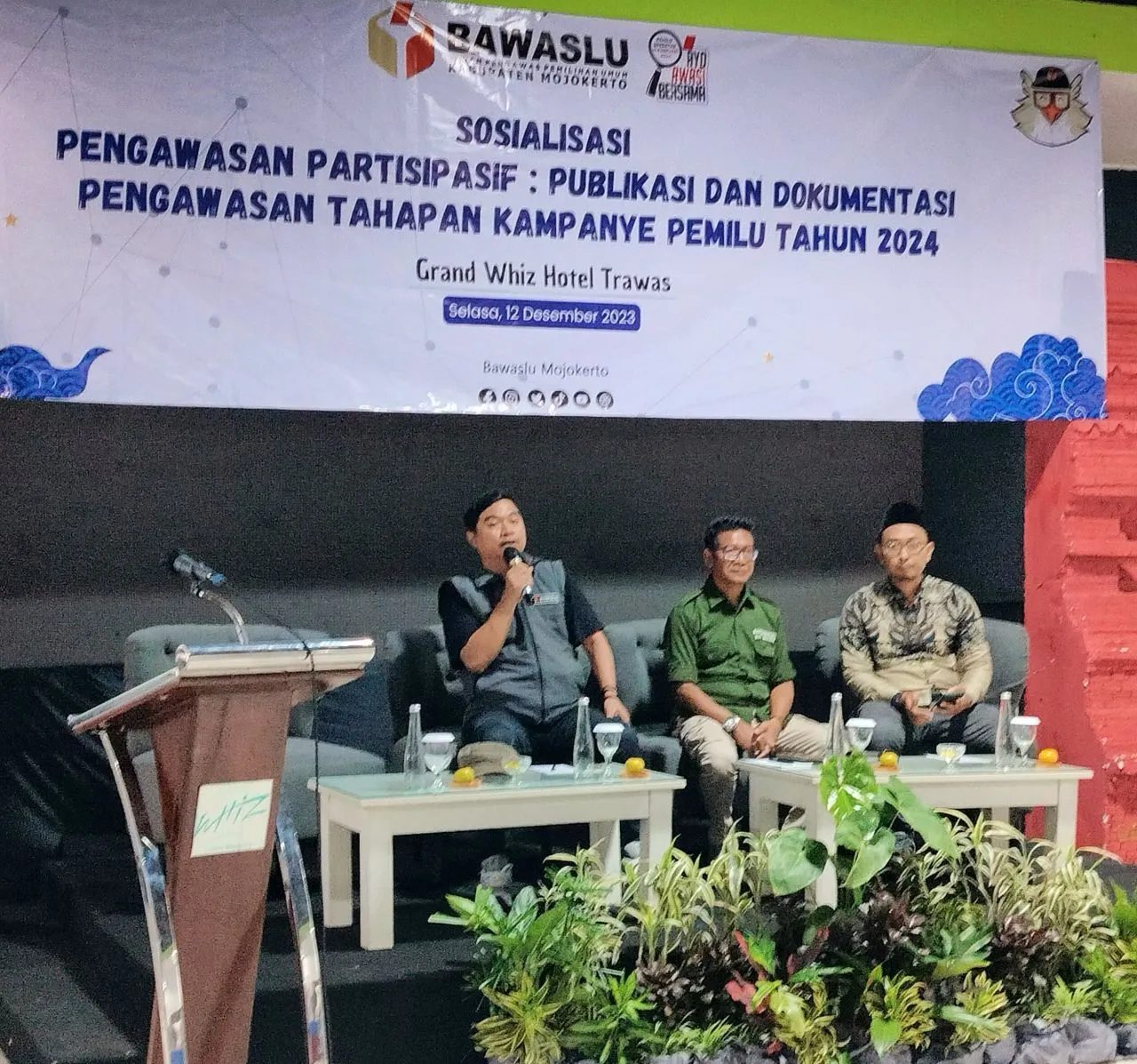 Bawaslu Kabupaten Mojokerto Ajak Masyarakat dan Insan Pers Lakukan Pengawasan Partisipatif Dalam Tahapan Kampanye Pemilu 2024
