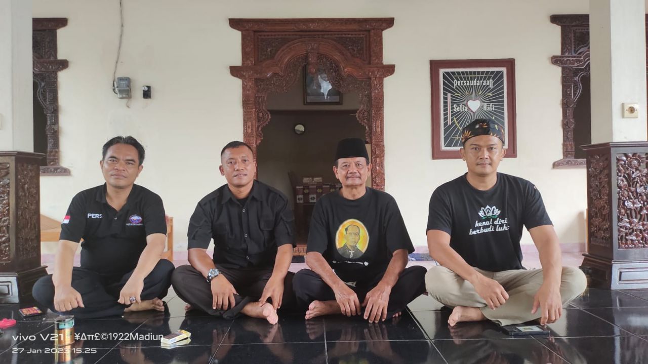 Rakor JTI Jombang Bersama Ketua JTI Pusat Agus Cahyono, Di Padepokan Luhur PSHT Pusat Madiun