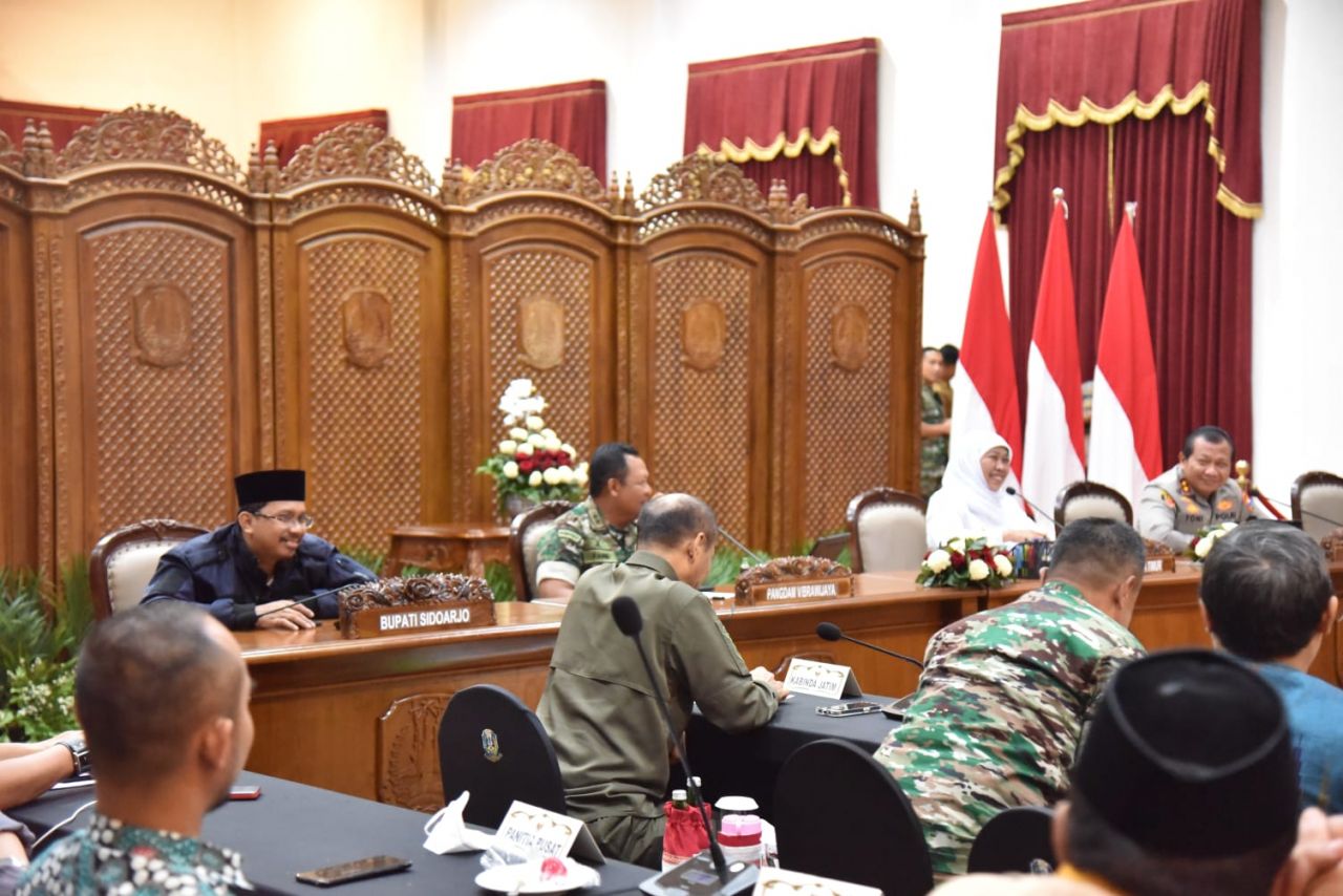 Suasana Rakor Finalisasi Puncak Harlah NU Seabad, Di Gedung Grahadi