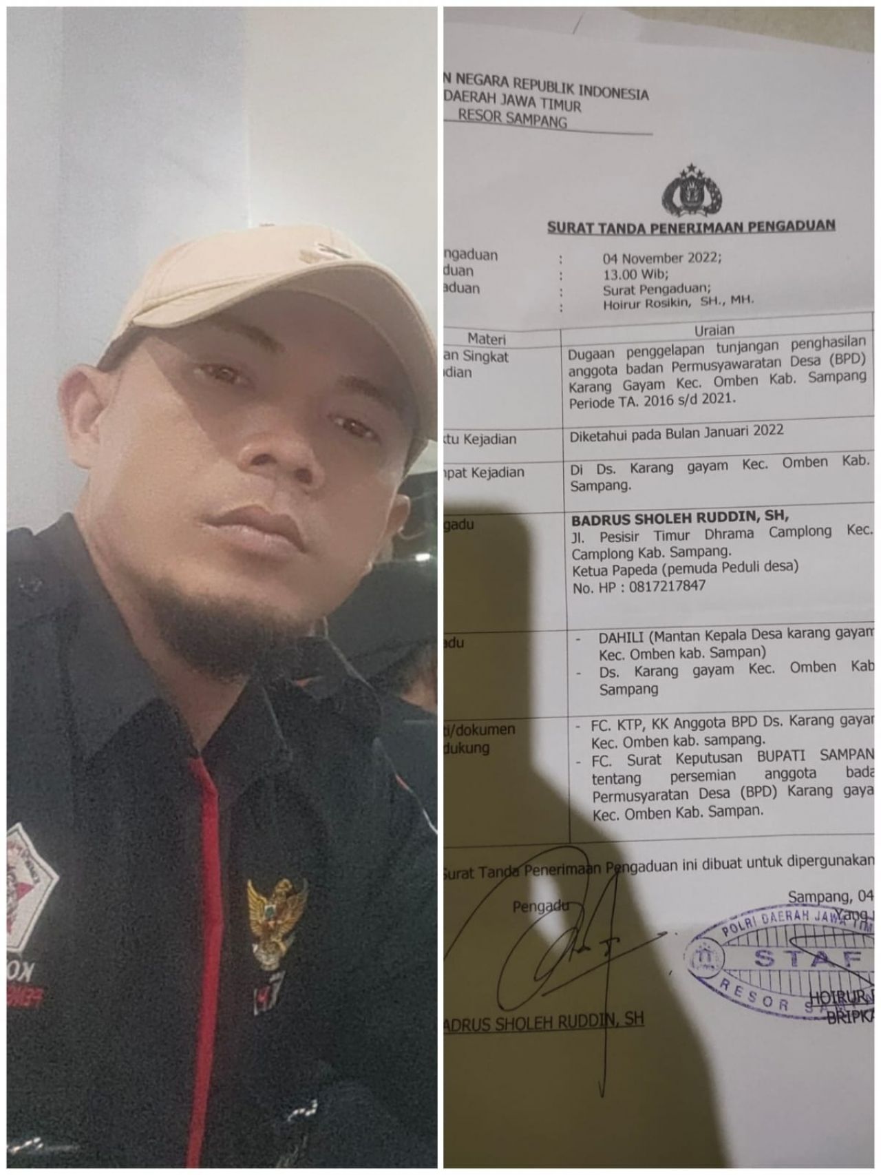 Tanda Bukti Penerimaan Aduan Yang Sudah 4 Bulan Belum Mendapatkan Kejelasan