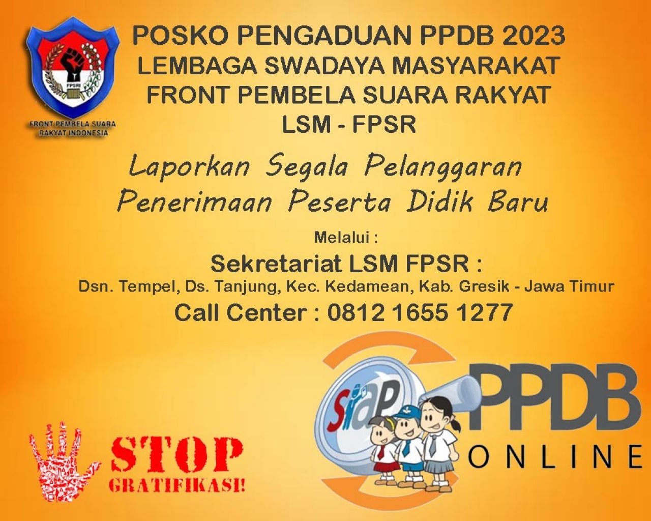 Posko pengaduan LSM FPSR