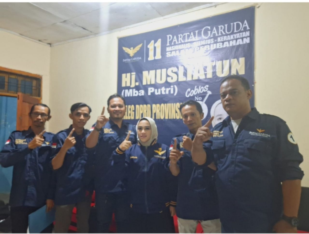 Solid : Musliatun bersama kader Partai Garuda siap menangkan dan besarkan nama Partai