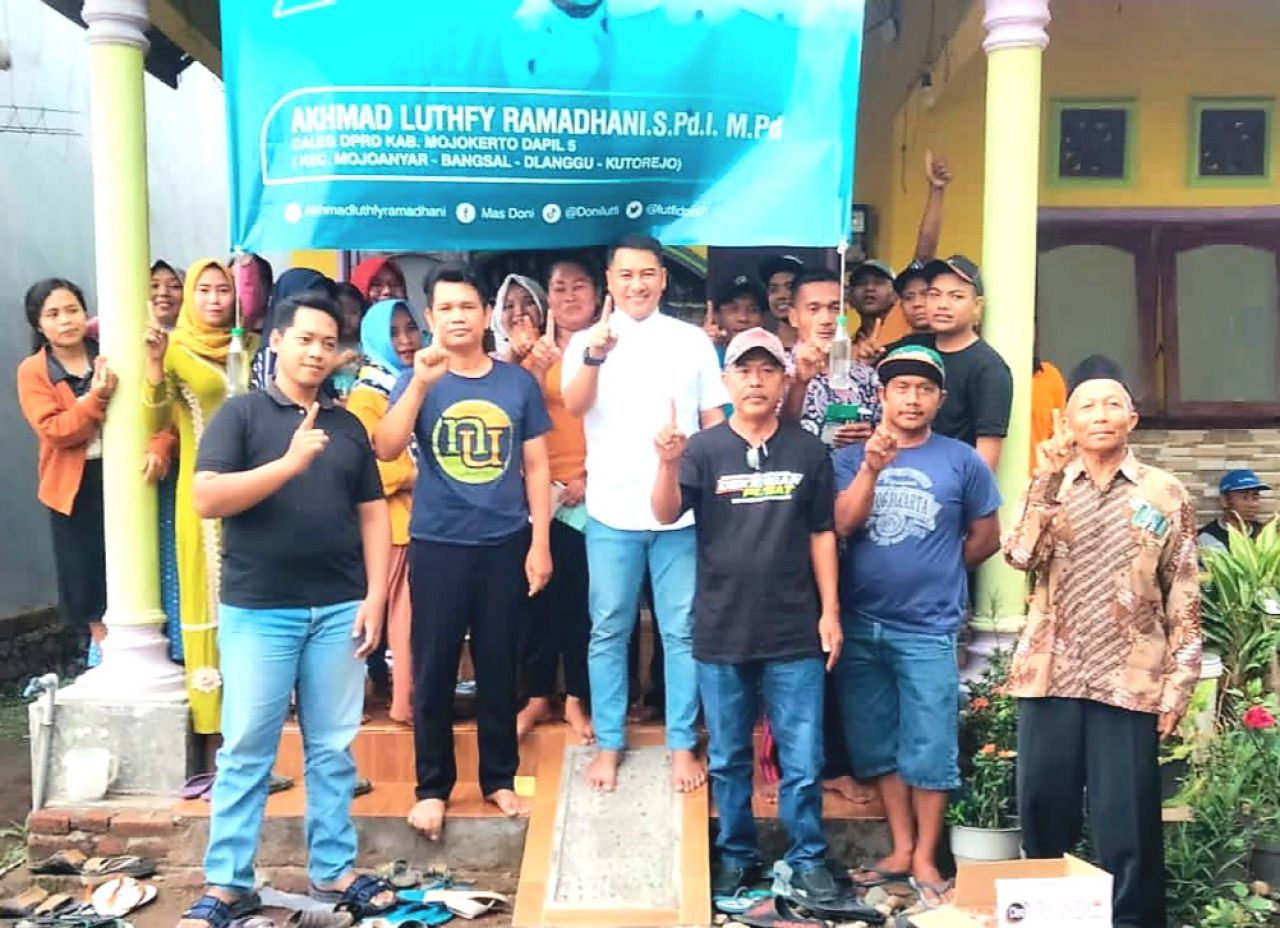 Dukung : Akhmad Luthfy Ramadhani mendapatkan dukungan dari warga Desa Mojokarang
