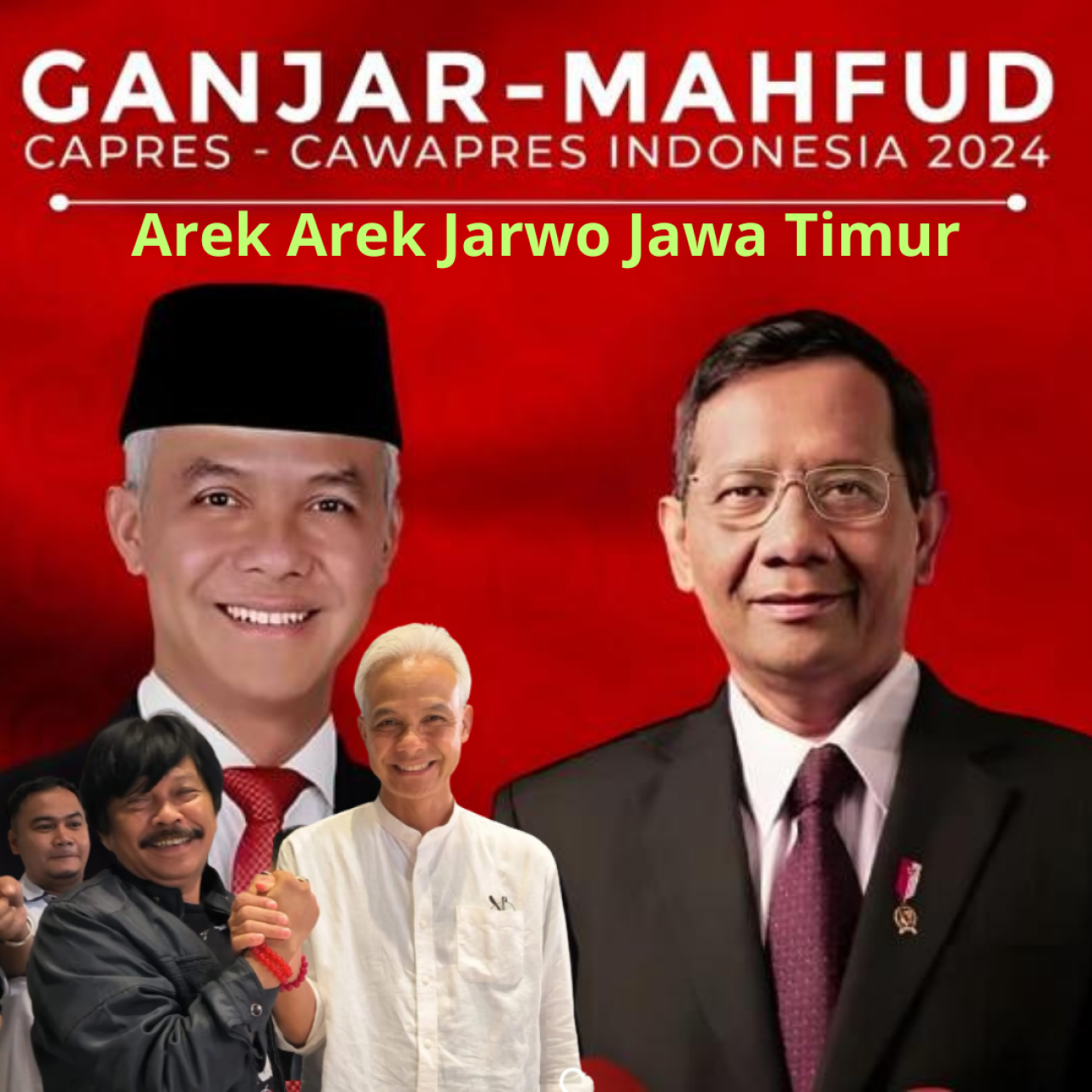 Solid : Ketum Jarwo Center Budi Mulyawan, SH., saat bersama Ganjar Pranowo
