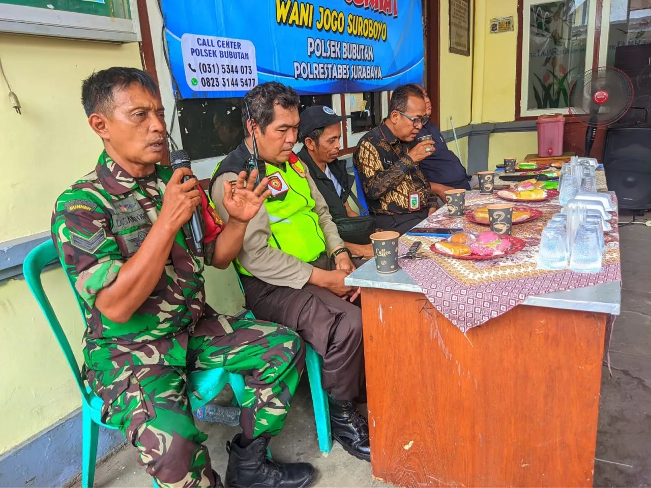 Babinsa Kemayoran Ikuti Jum'at Curhat di Wilayah