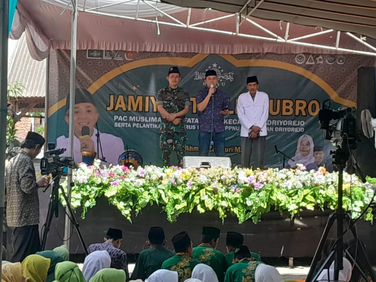 Sinergi : Bati Komsos Serma Rudianto Hadiri Tahlil Kubro Rutin Muslimat NU Driyorejo