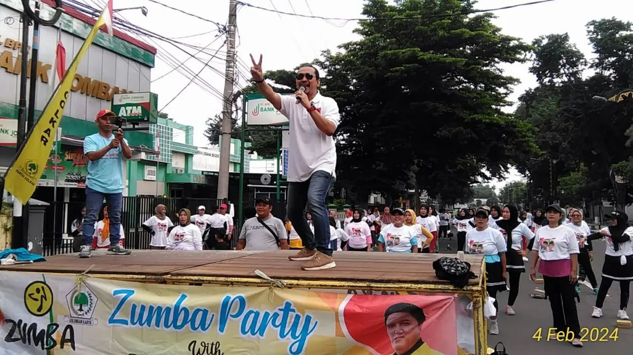 DPC Projo Jombang Bersama Ratusan Masyarakat Bacakan Deklarasi Pemilu Damai 2024