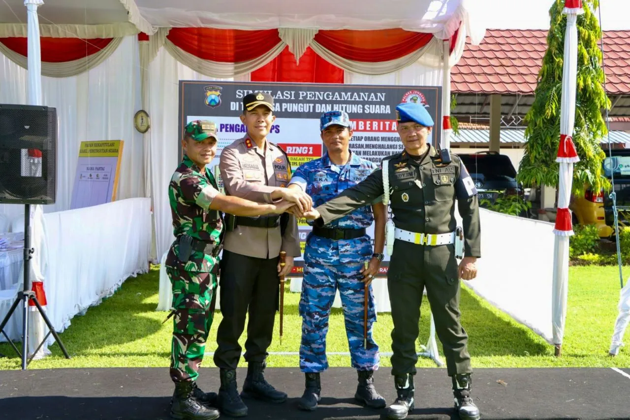 Bulan Bakti TNI Polri, Polres Jombang Gelar Apel Gabungan