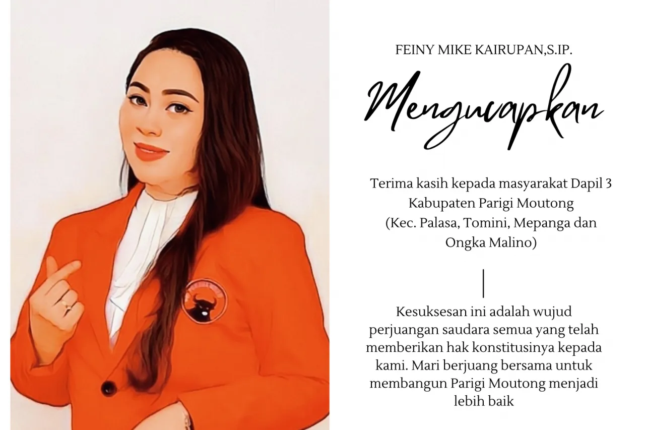 Feiny Ucapkan Terima Kasih Pada Masyarakat Dapil 3 Parigi Moutong