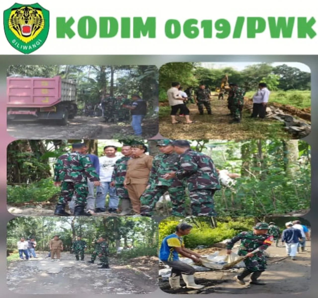 Dandim 0619/PWK Monitor Giat Pra TMMD Ke 120 di Desa Gurudug