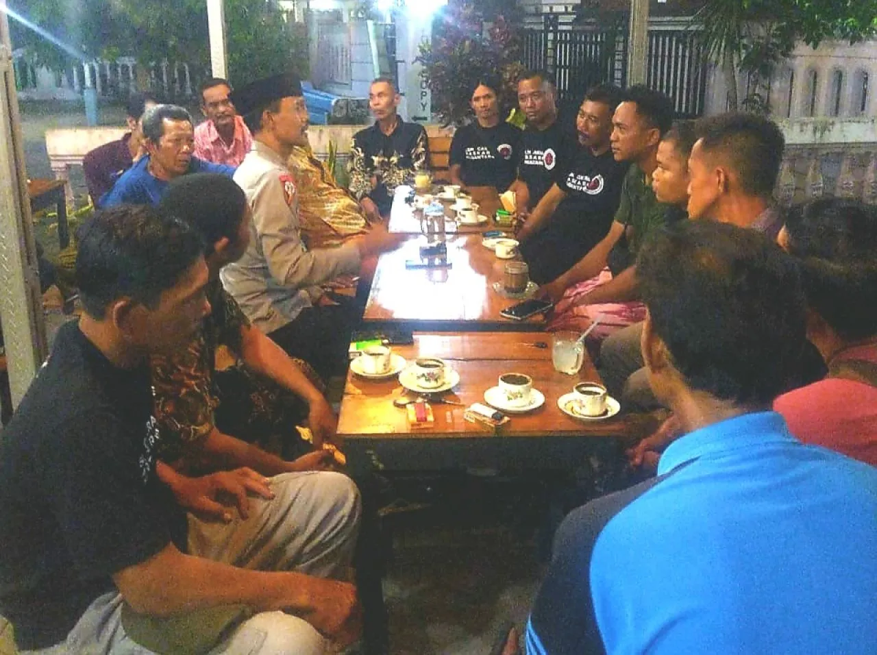 Giat Kopimas Kapolsek Bandarkedungmulyo di Dusun Delik Desa Brodot