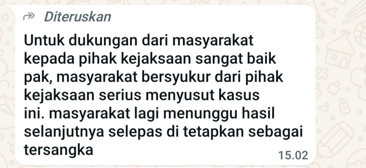 Tersangka F : Kita Gas Bongkar Mafia Inspektorat, Kejaksaan dan Pendamping Desa