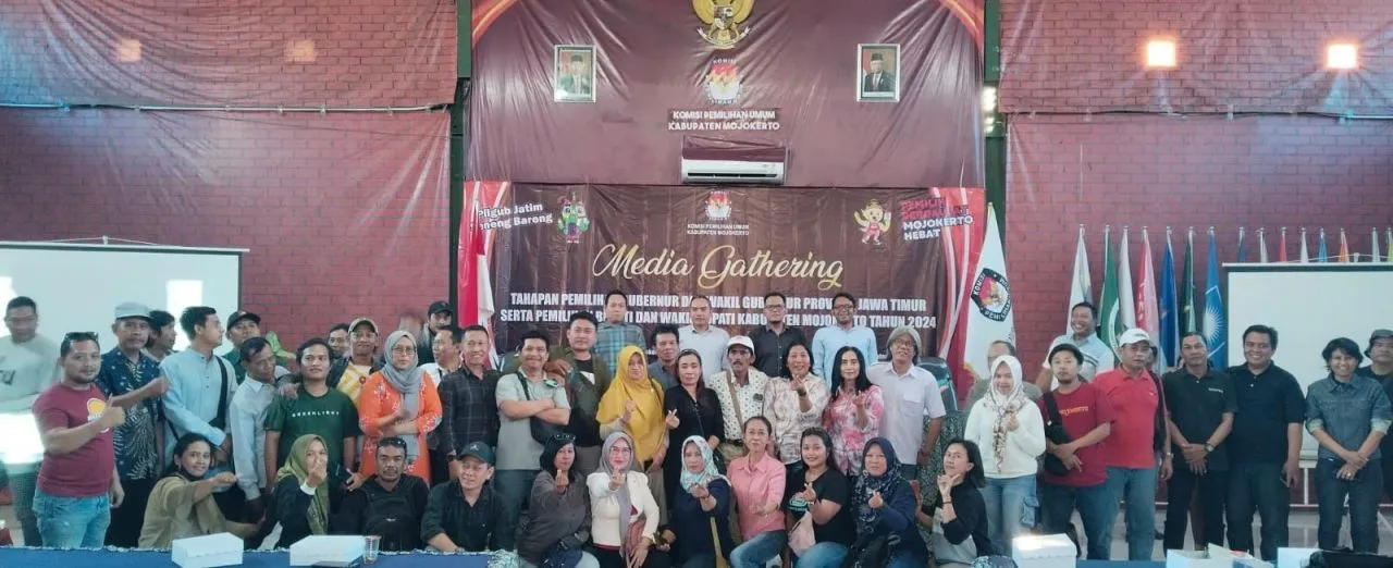 Wujudkan Sinergitas dan Kolaborasi KPUD Kabupaten Mojokerto Gelar Media Gathering