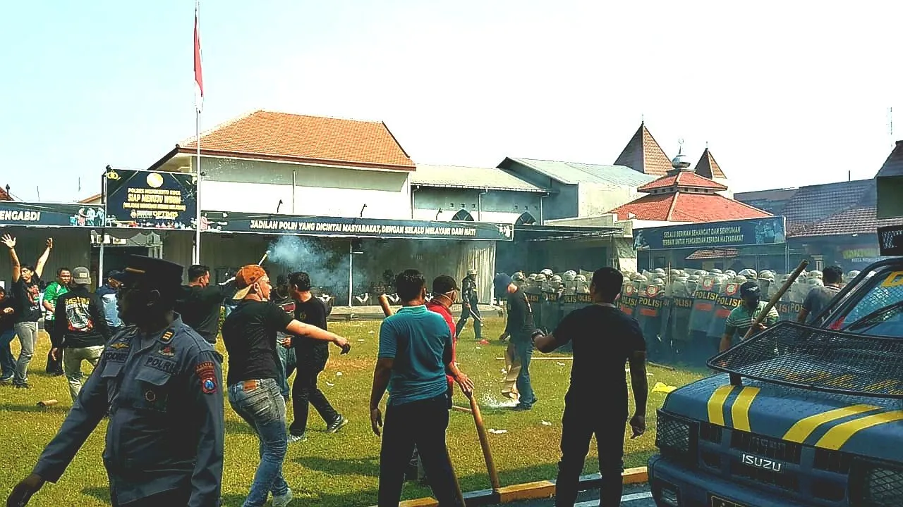 Ciptakan Pilkada Damai 2024 Polresta Mojokerto Gelar Simulasi Sispamkota