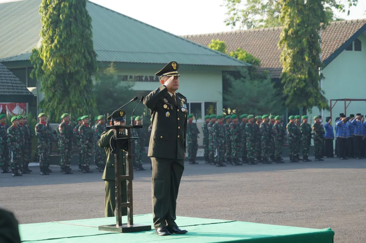 Kasrem 084/BJ Pimpin Upacara Peringatan HUT Ke-79 Kemerdekaan Republik Indonesia