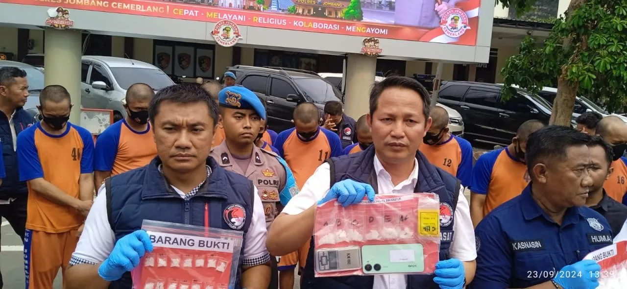 Operasi Tumpas Semeru 2024 Polres Jombang Amankan 30 Orang dan BB Senilai 90 Juta Rupiah