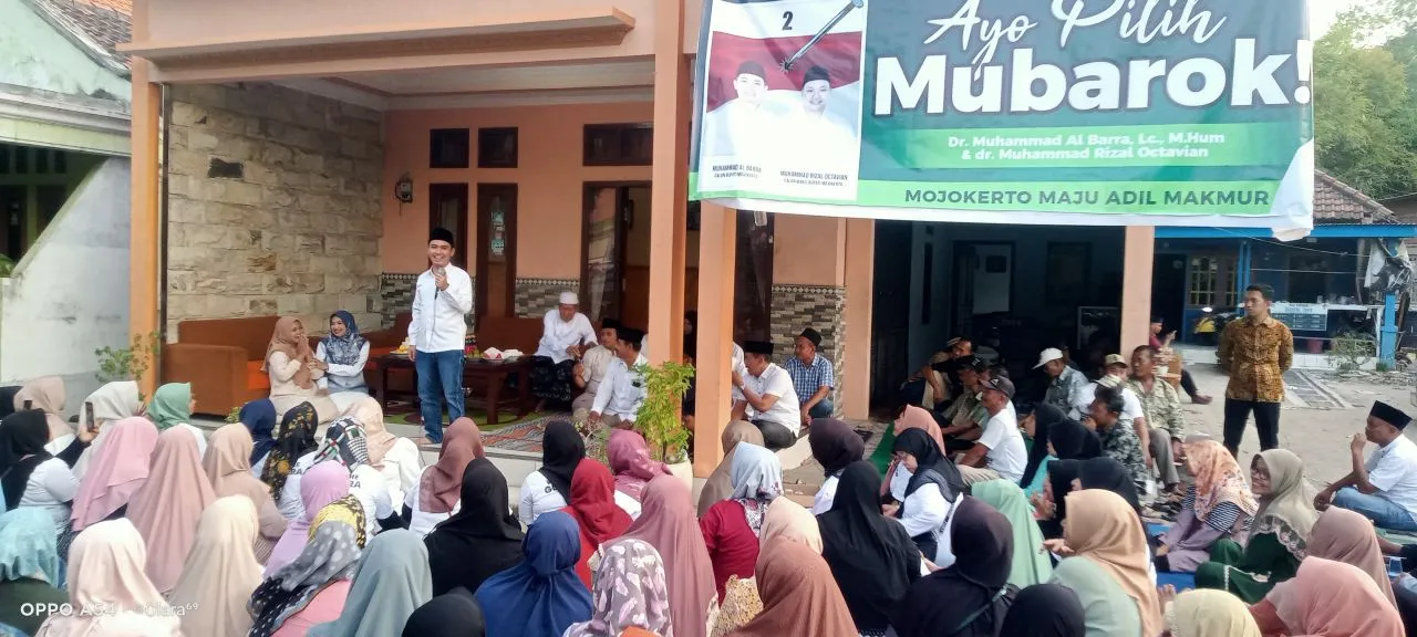 Mubarok Sampaikan Visi Misi Saat Jumpai Relawan dan Pendukung di Menanggal dan Jotangan