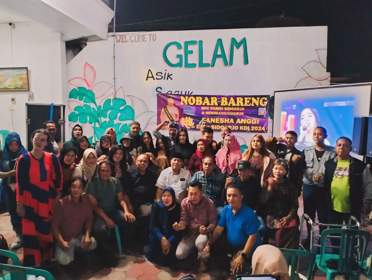 DPC PAMDI Sidoarjo Gelar Nobar KDI 2024 dan Tasyakuran Zelmi Lova Primadona Pantura
