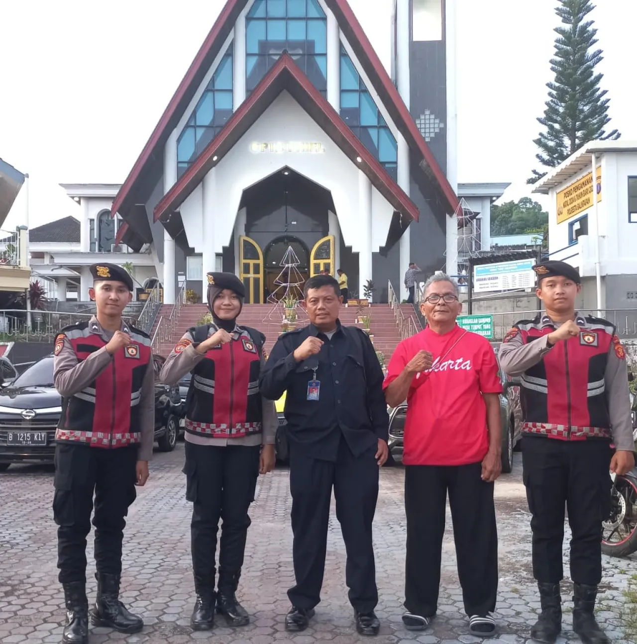 Natal Aman dan Nyaman : Polresta Balikpapan Pastikan Kelancaran Ibadah