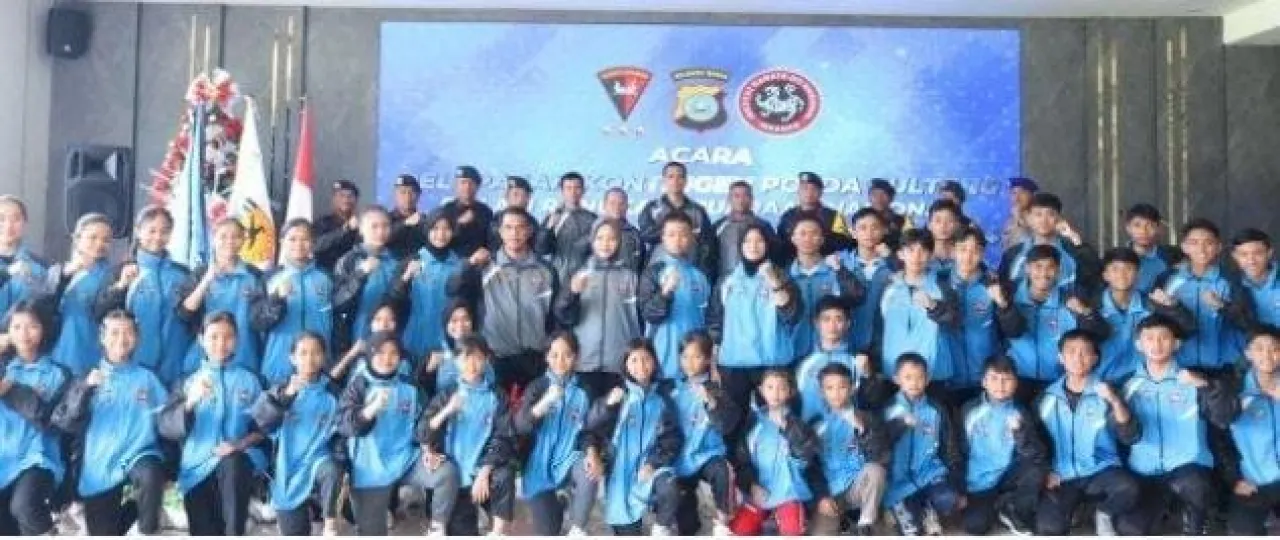 Kontingen Kejurnas Karate Piala Kapolri 2024 Polda Sulteng, Dilepas Dansat Brimob di Aula Satya Haprabu 