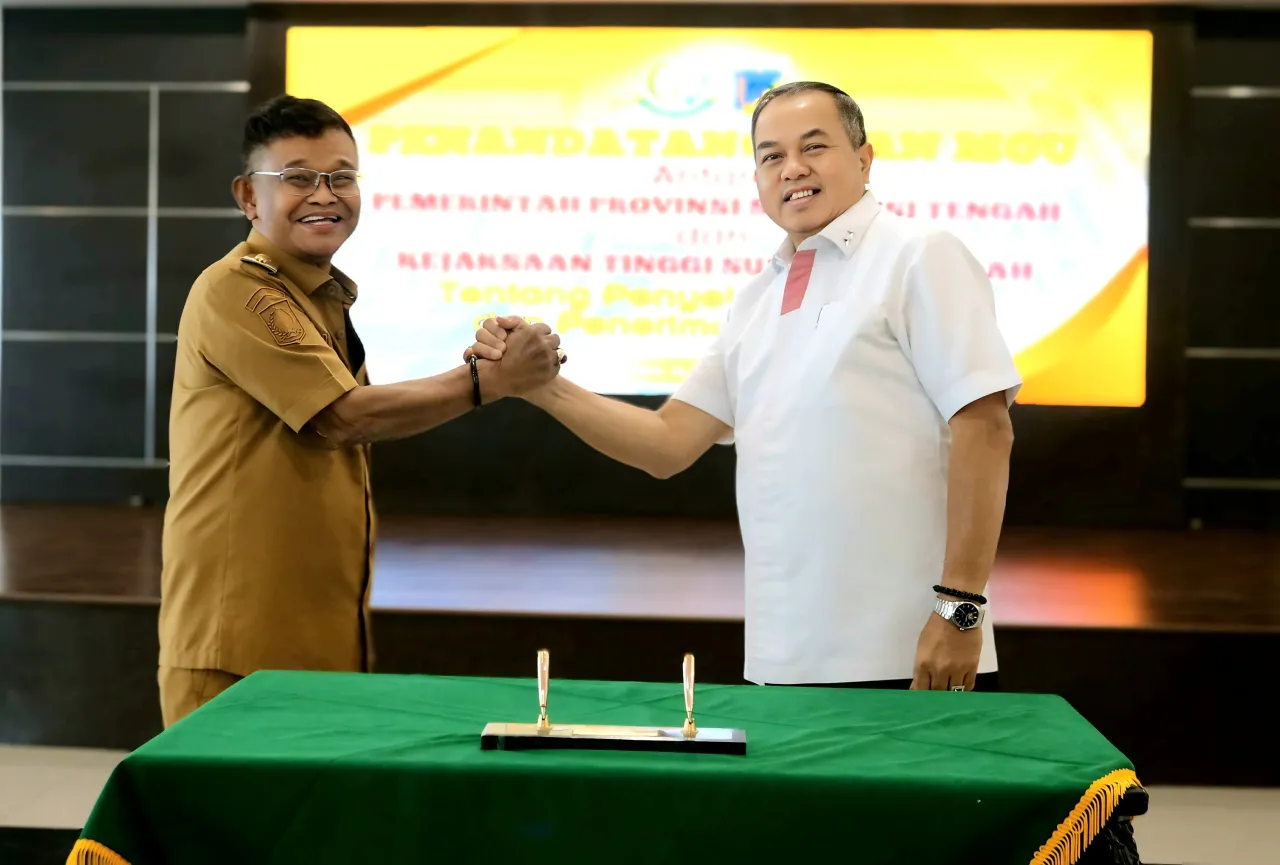 Selamatkan Aset dan Optimalisasi Penerimaan Negara Pemprov dan Kejati Sulteng Tanda Tangani MoU