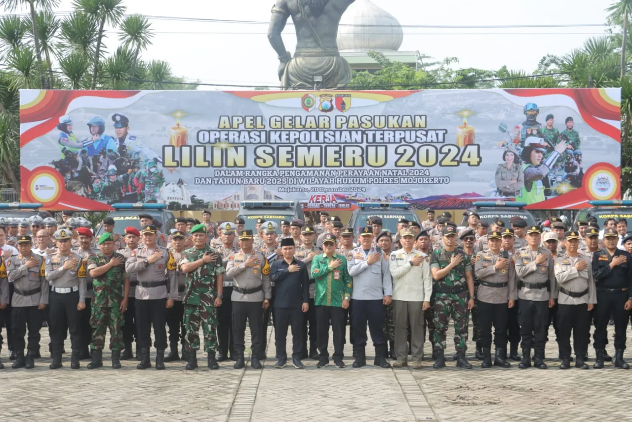 Kapolres Mojokerto Siapkan Pasukan Operasi Lilin Semeru 2024