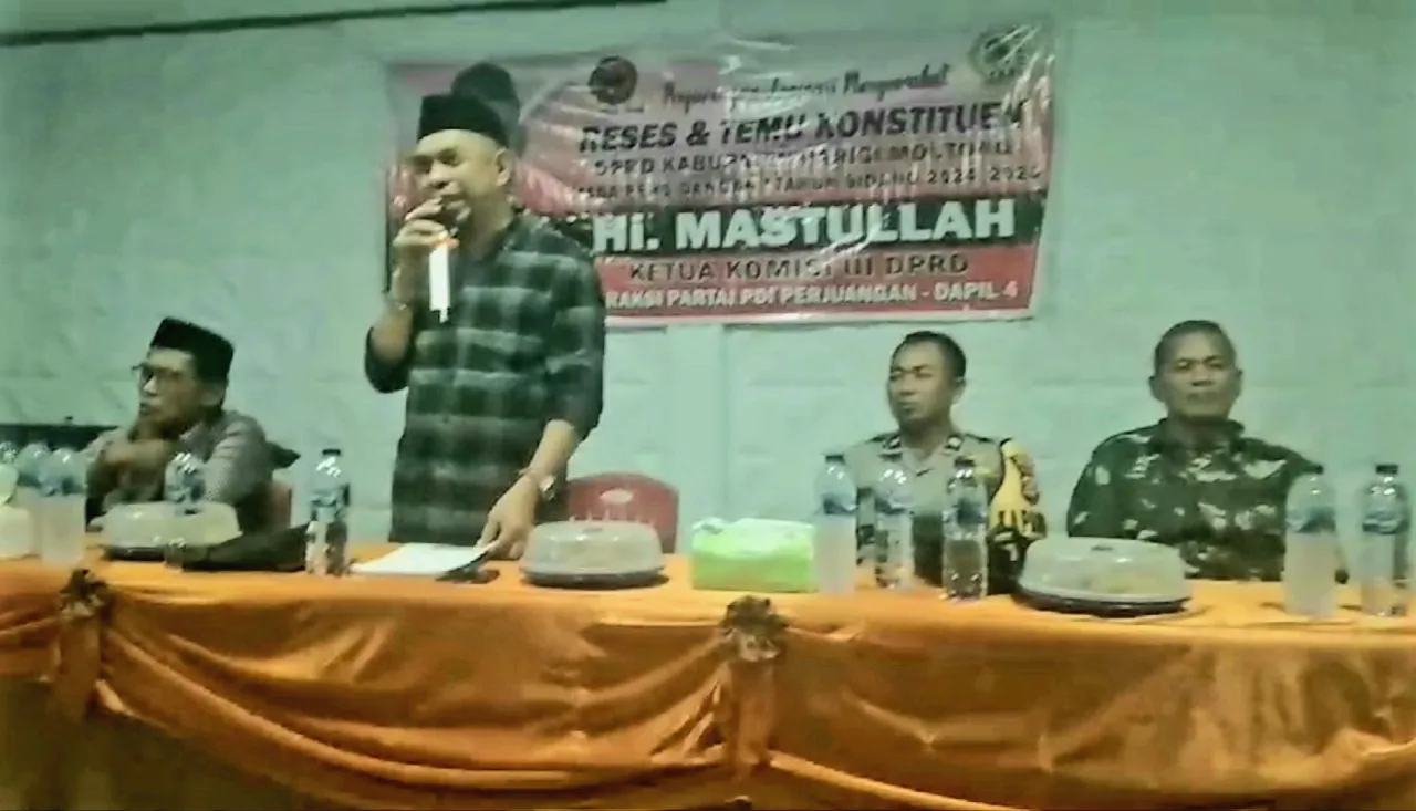 Hi Mastullah Ketua Komisi 3 DPRD Kabupaten Parigimoutong, Gelar Reses di Desa Siendeng