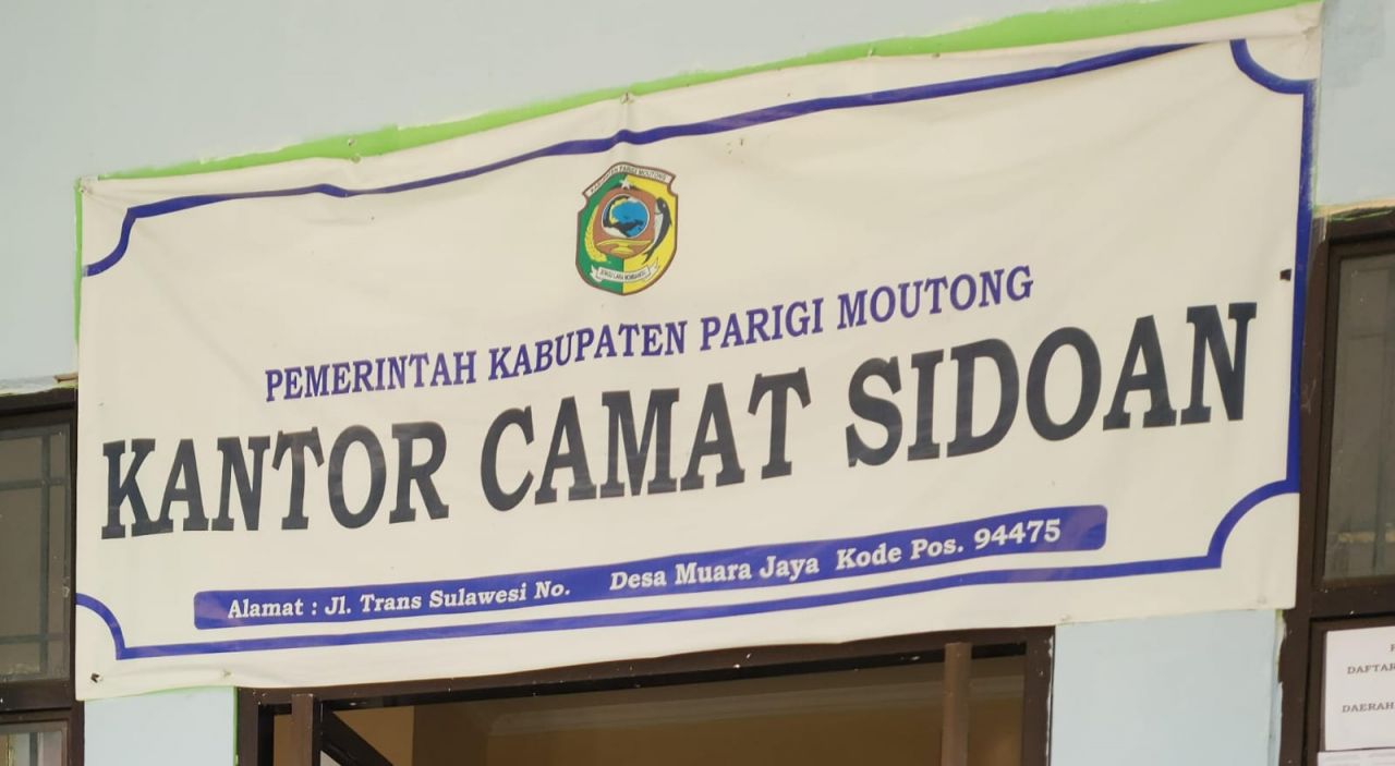Penyidikan : Kantor Camat Sidoan, Kabupaten Parigi Moutong Sulawesi Tengah (Doc//Asri_beritaformat.com)