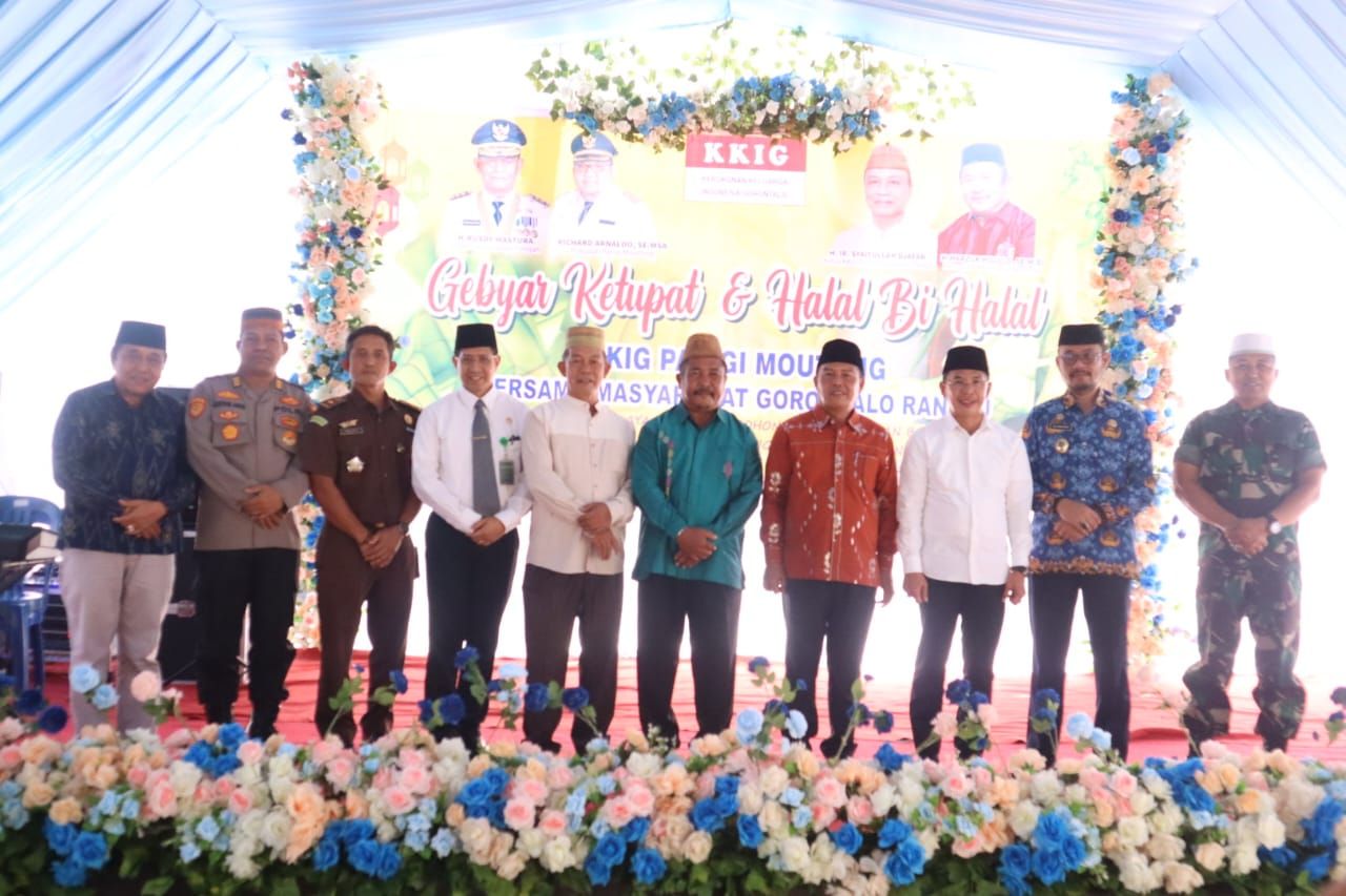 Hadir : Para Penjabat dan Forkopimda Parigi Moutong saat menghadiri Gebyar Ketupat yang diselenggarakan oleh Masyarakat Gorontalo Rantau (doc.humasresparimo/asri_beritaformat.com)