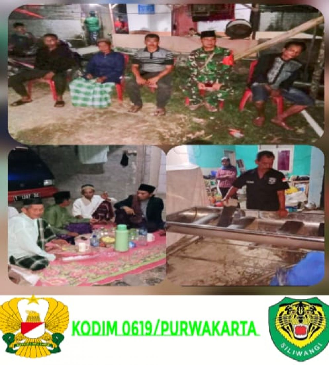 Takziah : anggota satgas TMMD ke 120 bergantian takziah ke rumah salah satu warga yang meninggal dunia (doc.pendim.0619PWK/V-to_beritaformat.com)