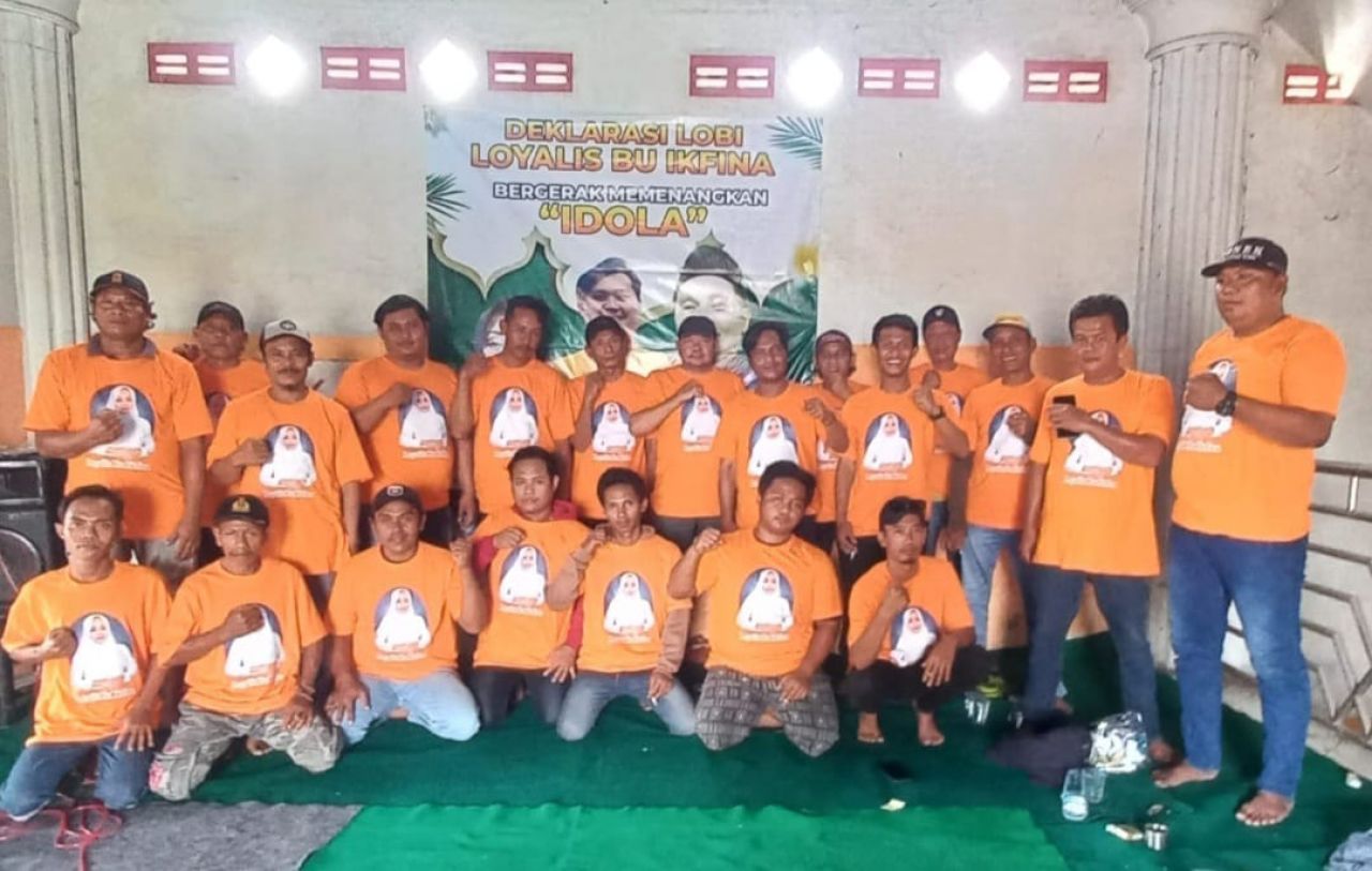 Relawan LOBI siap memenangkan IDOLA pada perhelatan Pilkada Kabupaten Mojokerto 2024-2029 (foto : relawanlobi/hartono_beritaformat com)