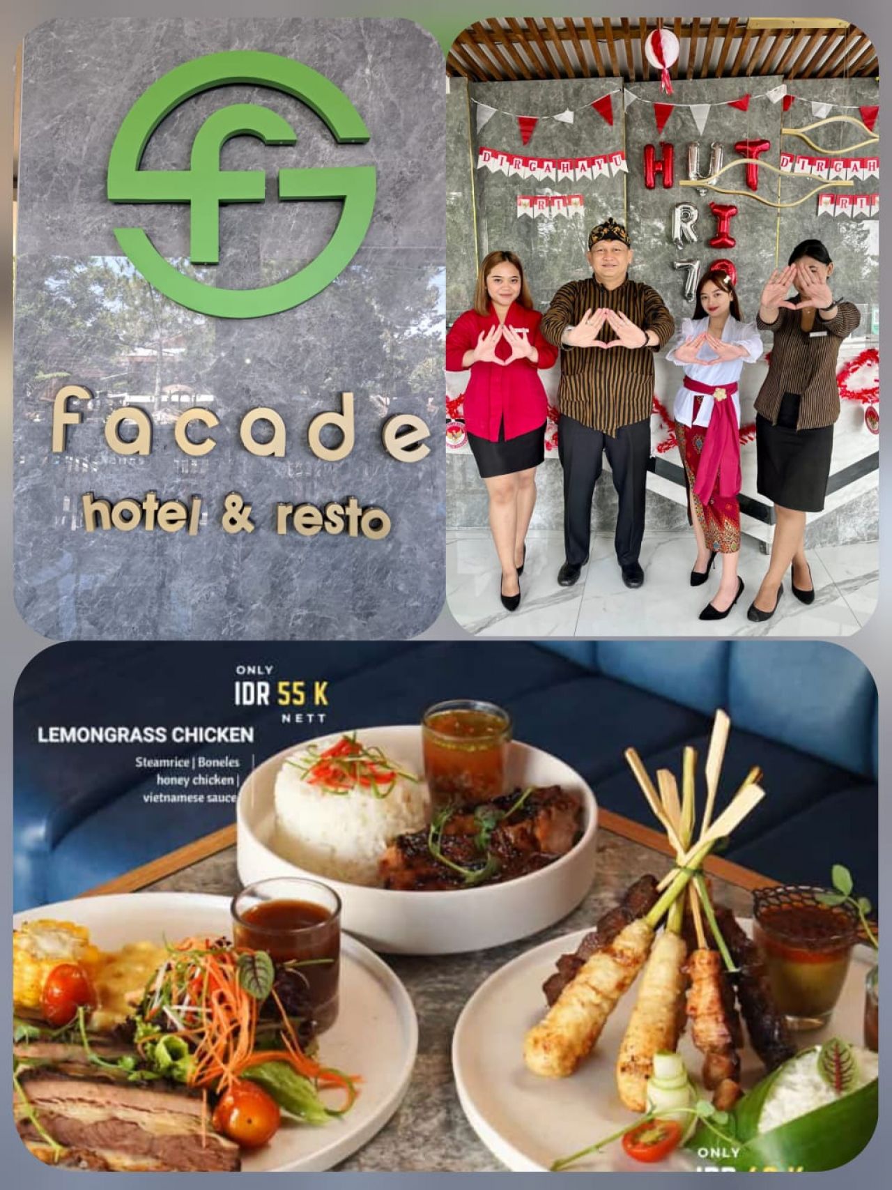Facade Hotel & Resto siap manjakan pengunjung dengan ruang kamar yang aestetic dan berbagai makanan yang di olah chef handal dengan pengalaman di hotel bintang 5 yang menyatu dengan views pemandangan Gunung Lawu yang memukau (foto : facadehotel&resto)