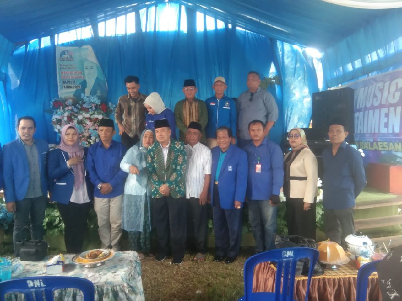 Anggota DPRD Kabupaten Donggala terpilih dari PAN Amria Gani Lamagangka gelar acara tasyakuran yang dihadiri Bacabup Widya Kastarena Lassa (foto : asri_beritaformat.com)
