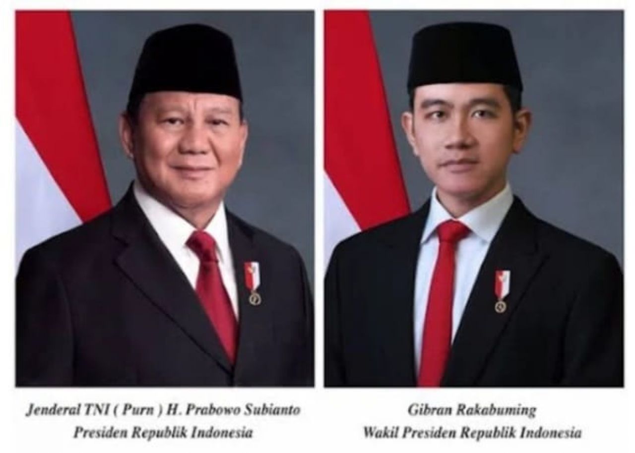 Presiden RI Prabowo Subianto dan Wakil Presiden RI Gibran Rakabuming Raka periode 2024 - 2029 (foto : redaksi_beritaformat.com)