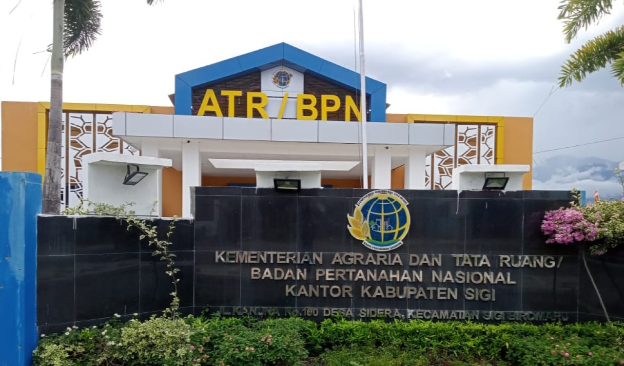 Kantor ATR/PBN Kabupaten Sigi (foto : asri_beritaformat.com)