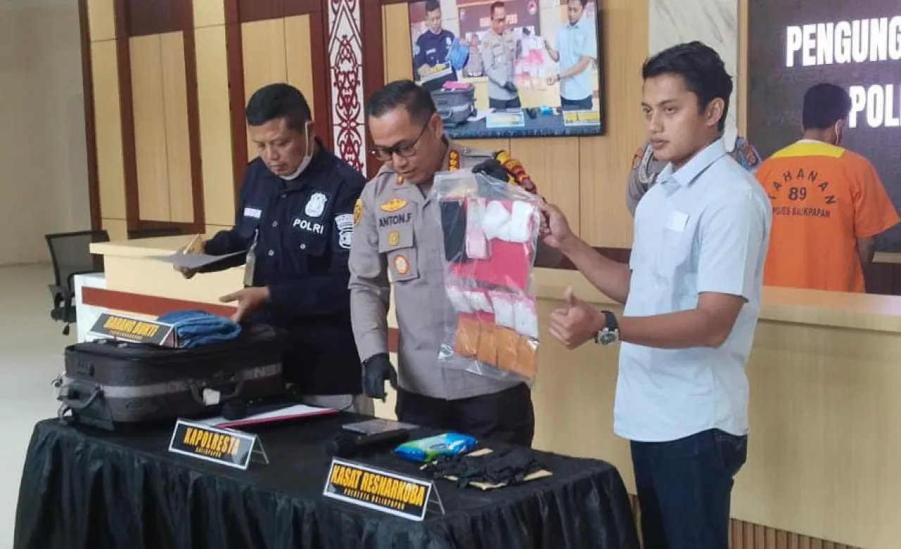 Polresta Balikpapan Ungkap Jaringan Narkoba, Tersangka Terancam Hukuman Mati