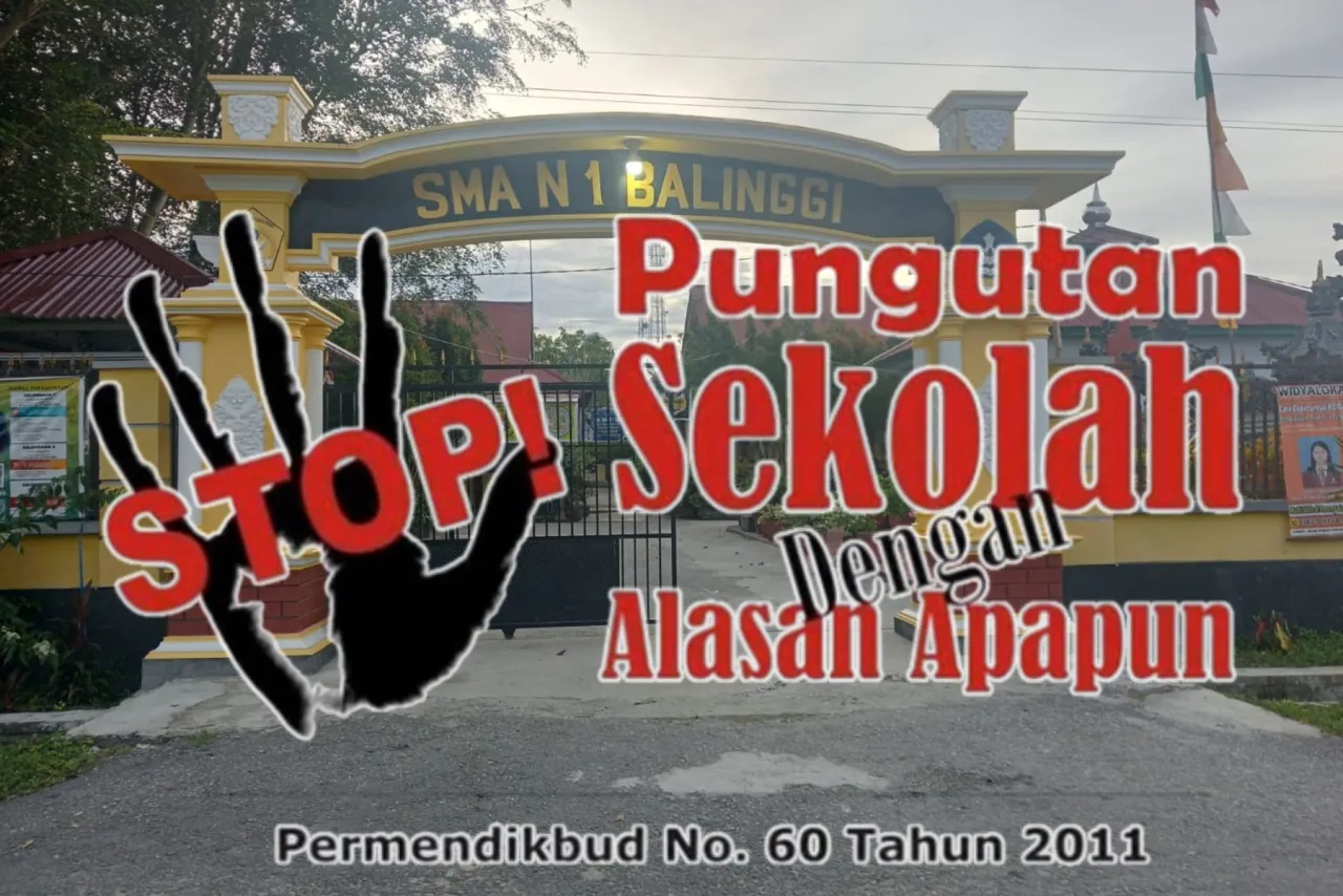 Dugaan Pungli di SMAN 1 Balinggi, Dana Sumbangan Wali Murid Untuk Apa?