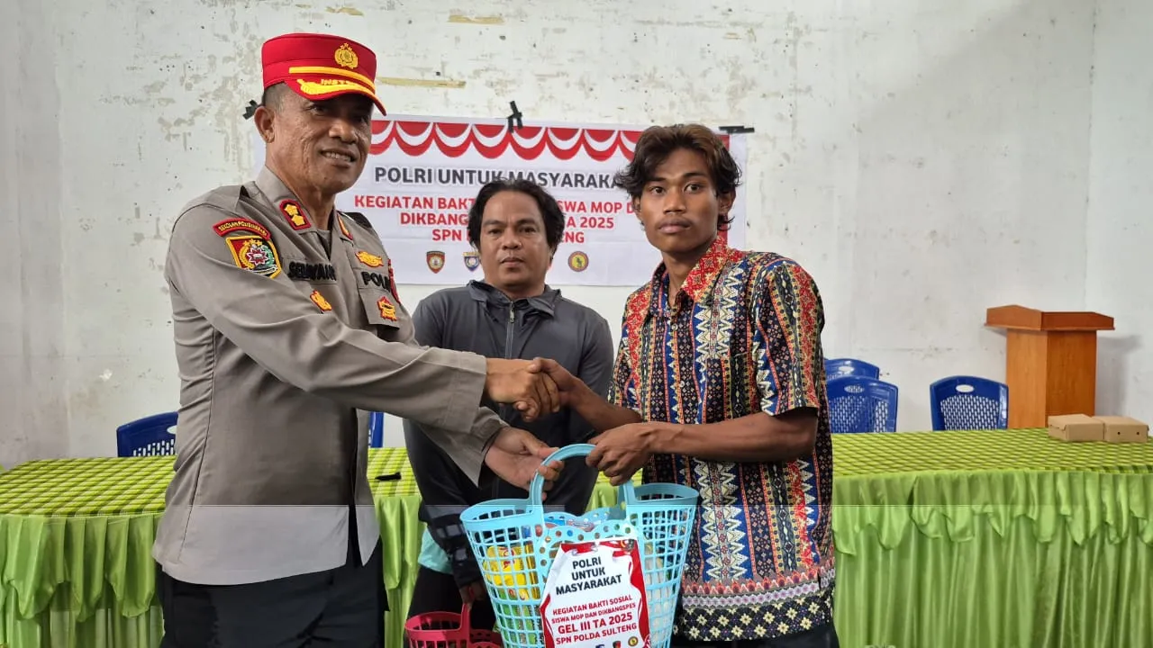 SPN Polda Sulteng Peringati Hari Lahir Pancasila dengan Sosialisasi Bahaya Narkoba dan Bantuan Sosial