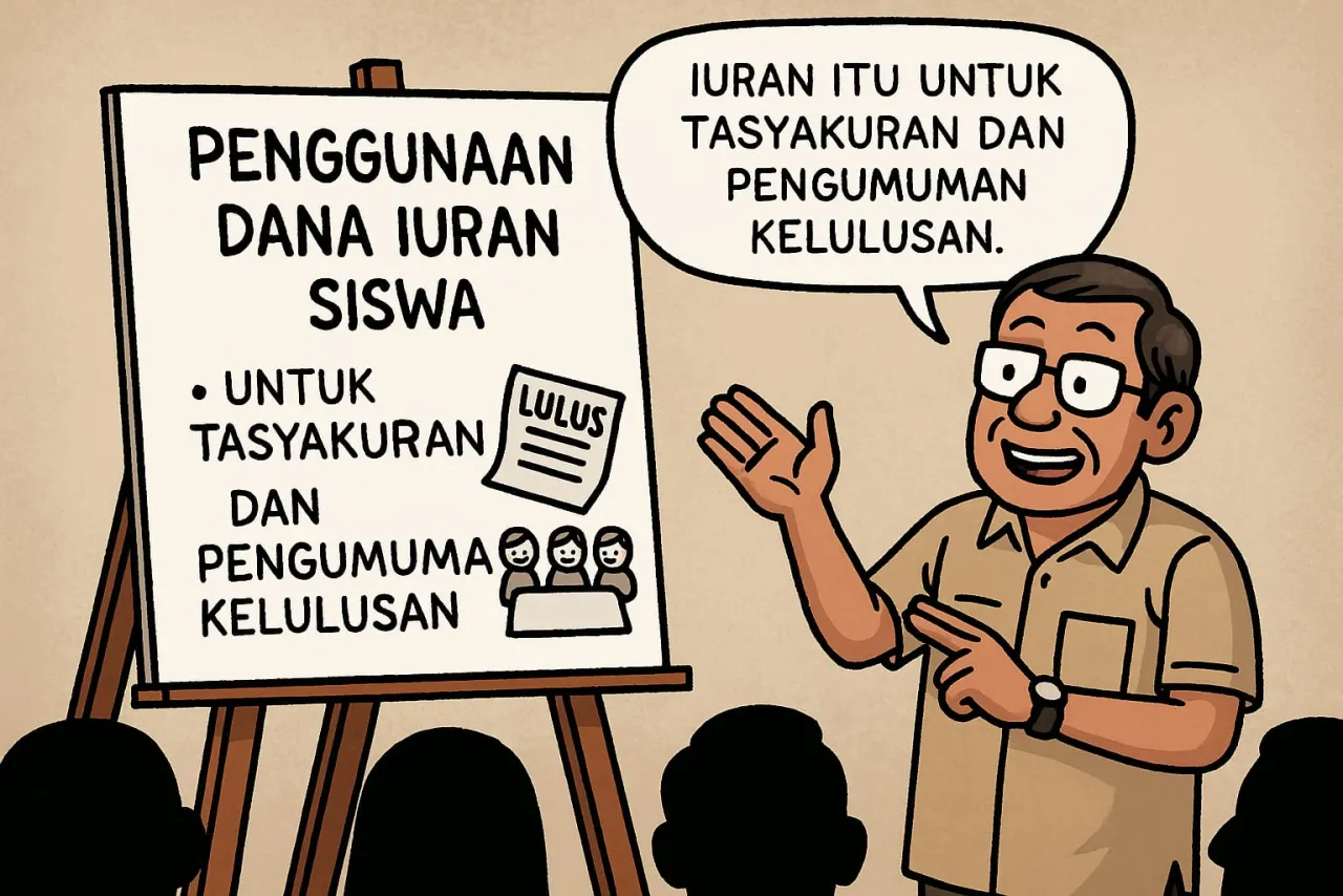 Dana Perpisahan Siswa SMPN 1 Tomini Digunakan untuk Tasyakuran dan Pengumuman Kelulusan