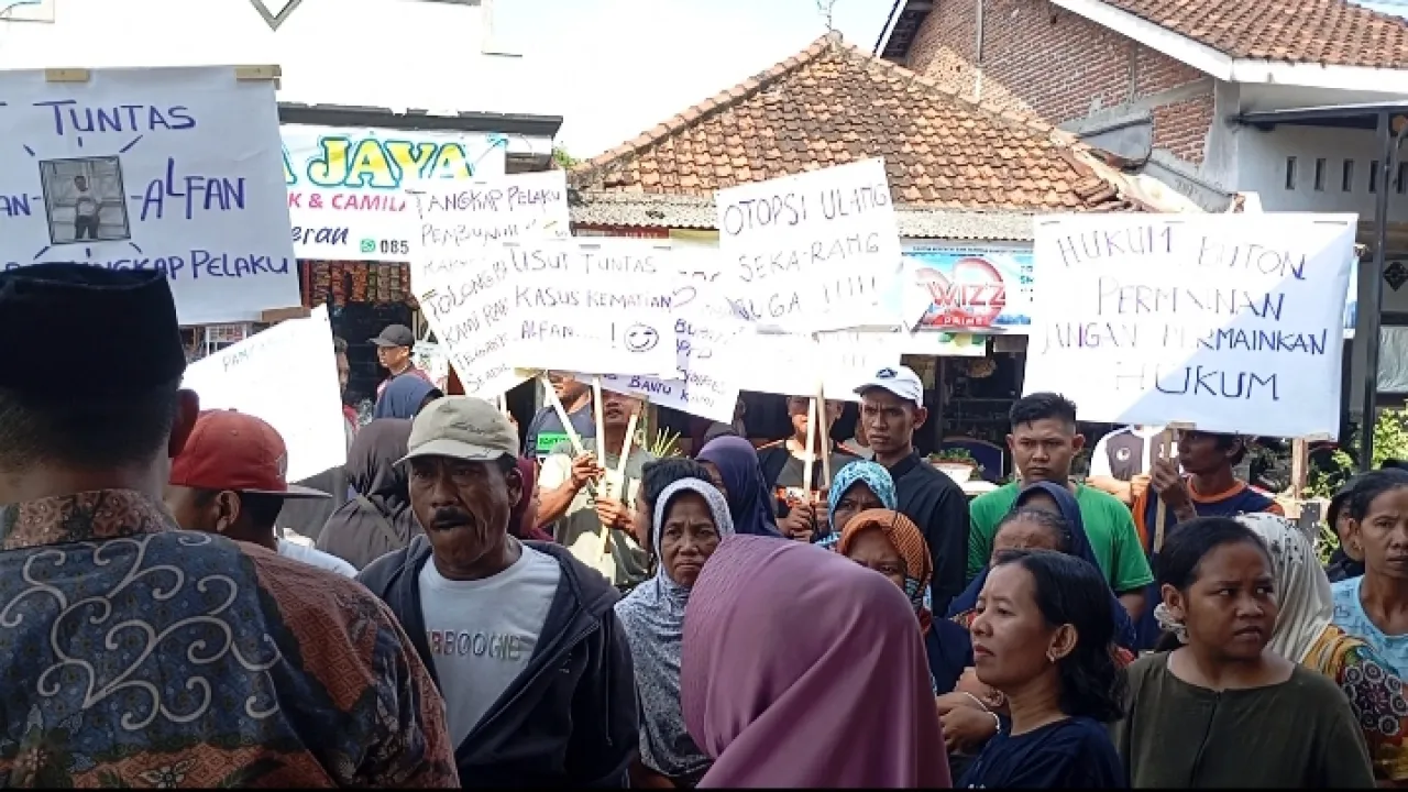 Warga Kaligoro Desak Penuntasan Kasus Penjemputan Alfan Yang Berujung Kematian
