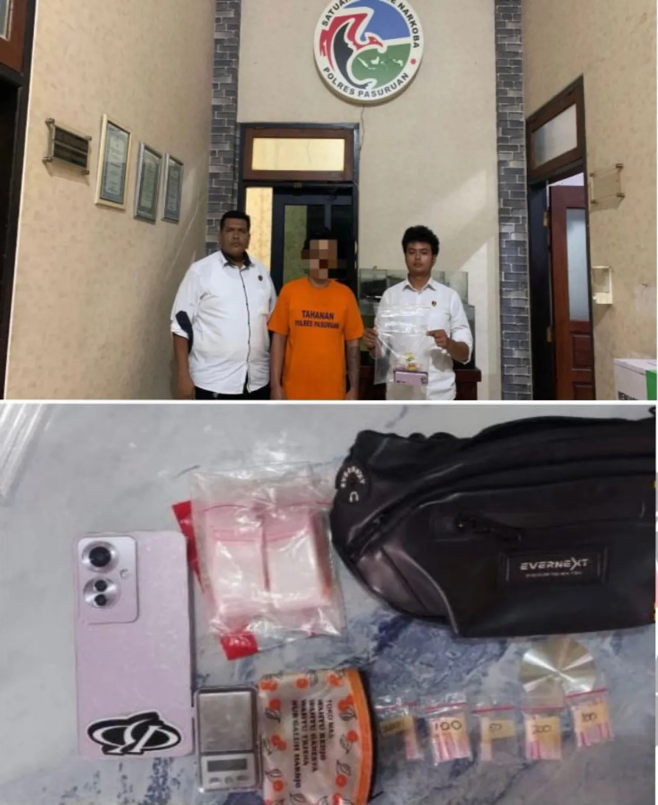 Polres Pasuruan Tangkap Pengedar Sabu di Gempol, 16 Paket Siap Edar Disita