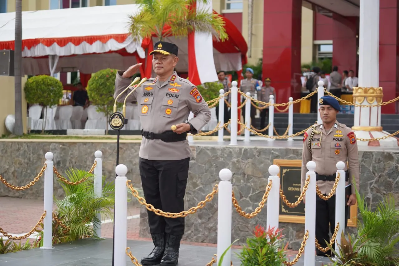 Kapolda Sulteng Pimpin Laporan Kenaikan Pangkat 871 Personel, 5 Pejabat Utama Naik Jadi Kombes