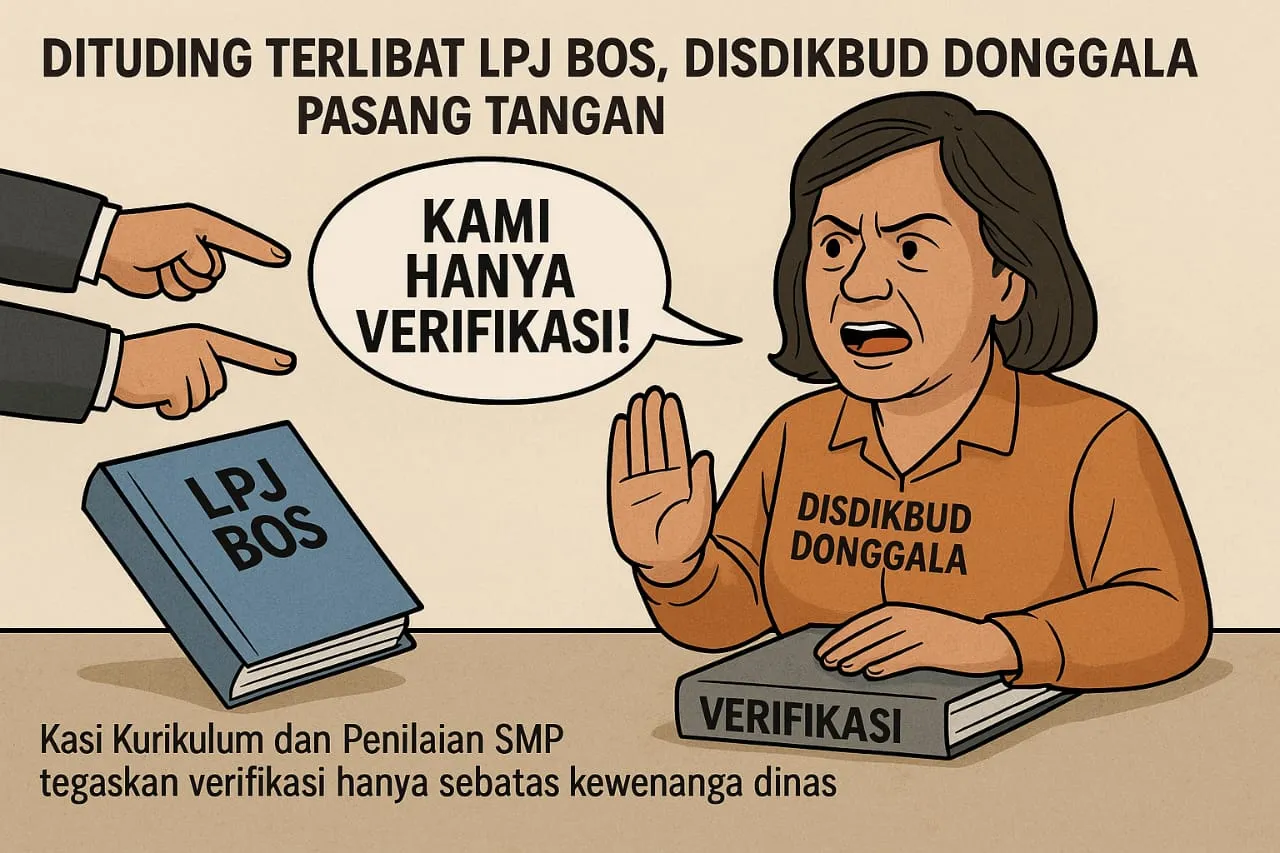 Dituding Terlibat LPJ BOS, Disdikbud Donggala Pasang Tangan: "Kami Hanya Verifikasi!"